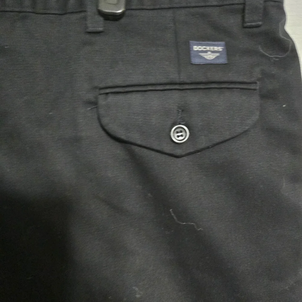 MENS Dockers Black Dress Pants Classic Straight-Leg